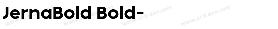 JernaBold Bold字体转换